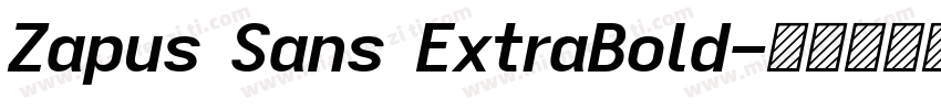 Zapus Sans ExtraBold字体转换